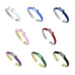 Ασημένιο Δαχτυλίδι Σμάλτο- Zircon (linear)