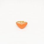 Ασημένιο Δαχτυλίδι Votsalo 1- Πορτοκαλί