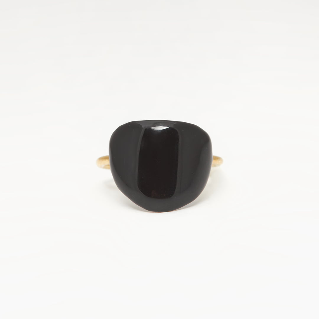 Ασημένιο Δαχτυλίδι Votsalo 3- Μαύρο