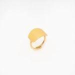 Ασημένιο Δαχτυλίδι Votsalo 4- Σμάλτο Κίτρινο