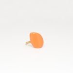 Ασημένιο Δαχτυλίδι Votsalo 5- Σμάλτο Πορτοκαλί