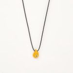 Ασημένιο Κολιέ Λαχούρι-Eye- Σμάλτο Κροκί