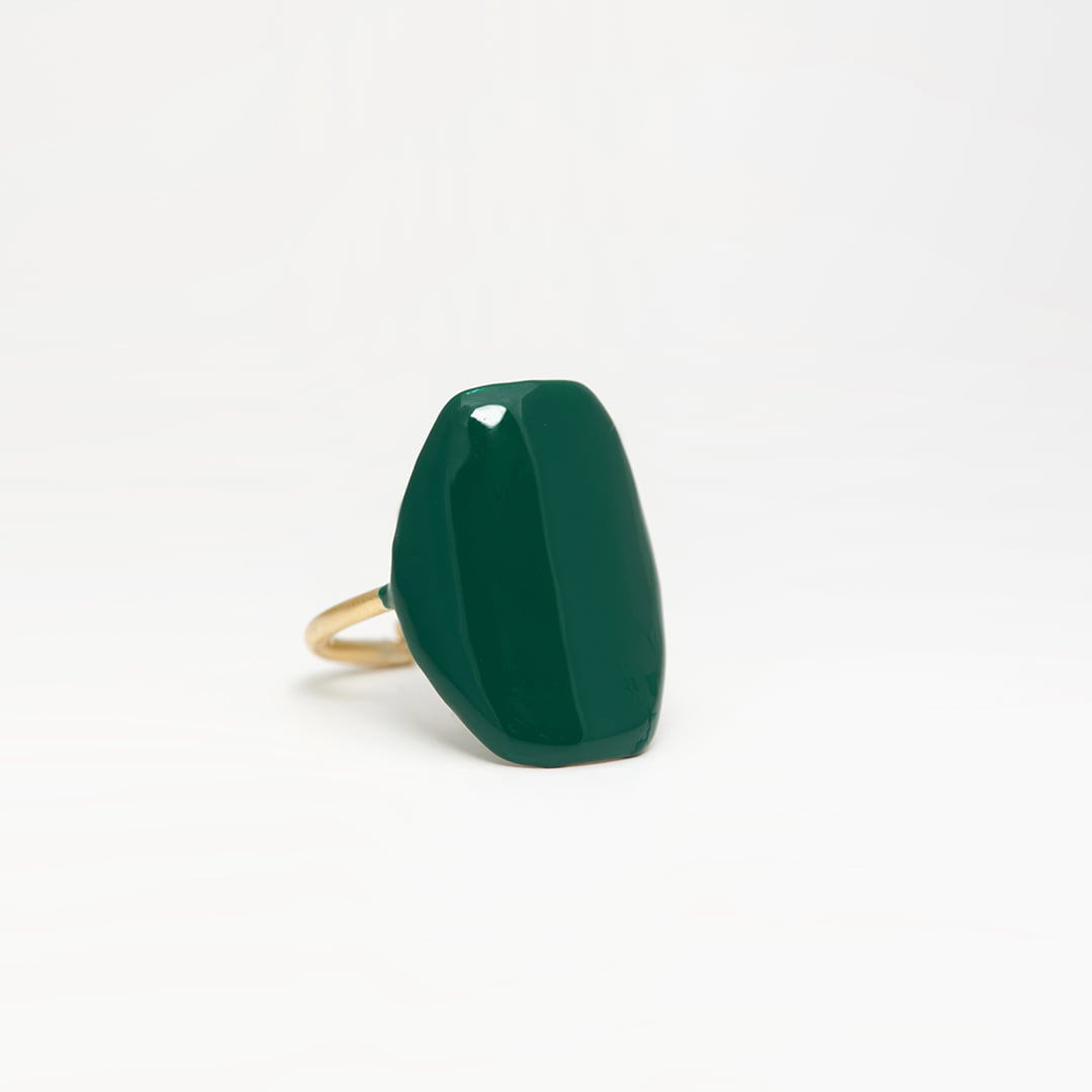 Ασημένιο Δαχτυλίδι Votsalo 6- Πράσινο
