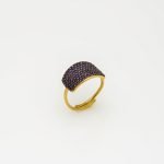 Ασημένιο Δαχτυλίδι Elegant-4 Purple