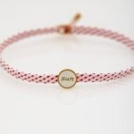 Ασημένιο Βραχιόλι Μάρτης- Sun- Σμάλτο Λευκό