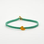 Ασημένιο Βραχιόλι Duck- Σμάλτο Κίτρινο