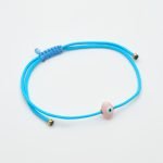 Ασημένιο Βραχιόλι Happy Eggs- Σμάλτο Ροζ