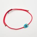 Ασημένιο Βραχιόλι "ΘαΑυγό"- Σμάλτο Γαλάζιο