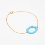 Ασημένιο Βραχιόλι Cloud- Σμάλτο Airy Blue