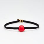 Ασημένιο Βραχιόλι Rock- Σμάλτο Cherry Tomato