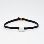 Ασημένιο Βραχιόλι Rock- Σμάλτο White