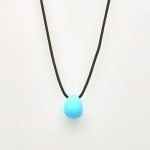 Ασημένιο Κολιέ Egg- Σμάλτο Airy Blue