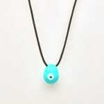 Ασημένιο Κολιέ Happy Egg- Σμάλτο Airy Blue