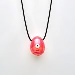 Κολιέ Κεραμικό Αυγό- Red