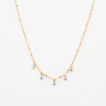 Ασημένιο Κολιέ 5Eye- Σμάλτο White