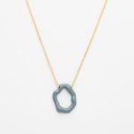 Ασημένιο Κολιέ Cloud- Σμάλτο Oyster Mushroom