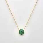 Ασημένιο Κολιέ Elegant- 6 Green