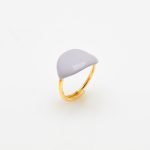 Ασημένιο Δαχτυλίδι Votsalo 02- Σμάλτο Oyster Mushroom