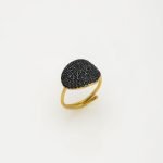 Ασημένιο Δαχτυλίδι Elegant-3 Black