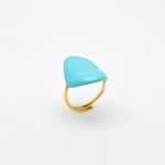Ασημένιο Δαχτυλίδι Votsalo 08- Σμάλτο Airy Blue