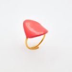 Ασημένιο Δαχτυλίδι Votsalo 08- Σμάλτο Persimmon