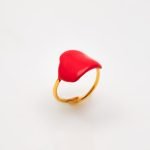 Ασημένιο Δαχτυλίδι Votsalo 11- Σμάλτο Cherry Tomato