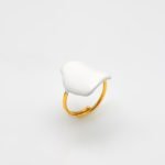 Ασημένιο Δαχτυλίδι Votsalo 12- Σμάλτο White