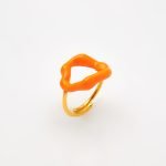 Ασημένιο Δαχτυλίδι Cloud- Σμάλτο Iced Mango