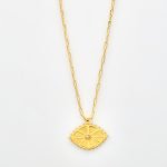 Ασημένιο Κολιέ Hard Eye Gold