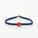 Ασημένιο Βραχιόλι Small Votsalo- Eye- Σμάλτο Cherry Tomato