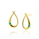 Ασημένιο Σκουλαρίκι Wish Luck Drop