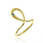 Ασημένιο Δαχτυλίδι Wish Luck Drop