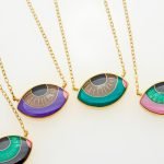 Ασημένιο Κολιέ Close Eye- Black