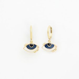 "Icon Eye" Elegant Σκουλαρίκια Ασήμι 925