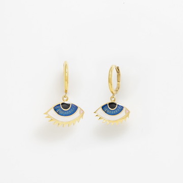 "Icon Eye" Hard Σκουλαρίκια Ασήμι 925