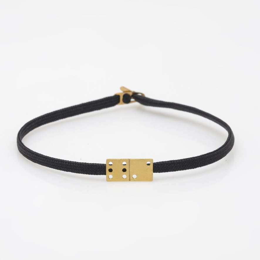 "Domino" Ασημένιο Γούρι Βραχιόλι 2026