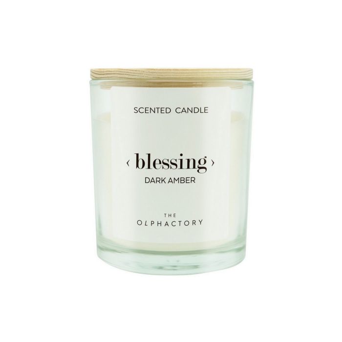 Dark Amber Φυτικό αρωματικό κερί με καπάκι 200gr