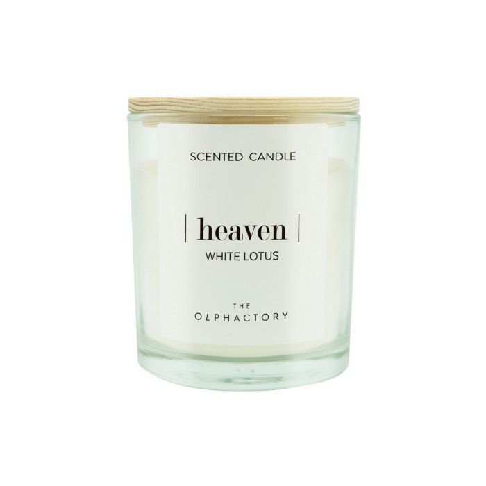 White Lotus Φυτικό αρωματικό κερί με καπάκι 200gr