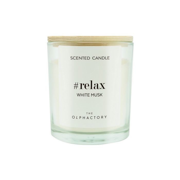 White Musk Φυτικό αρωματικό κερί με καπάκι 200gr