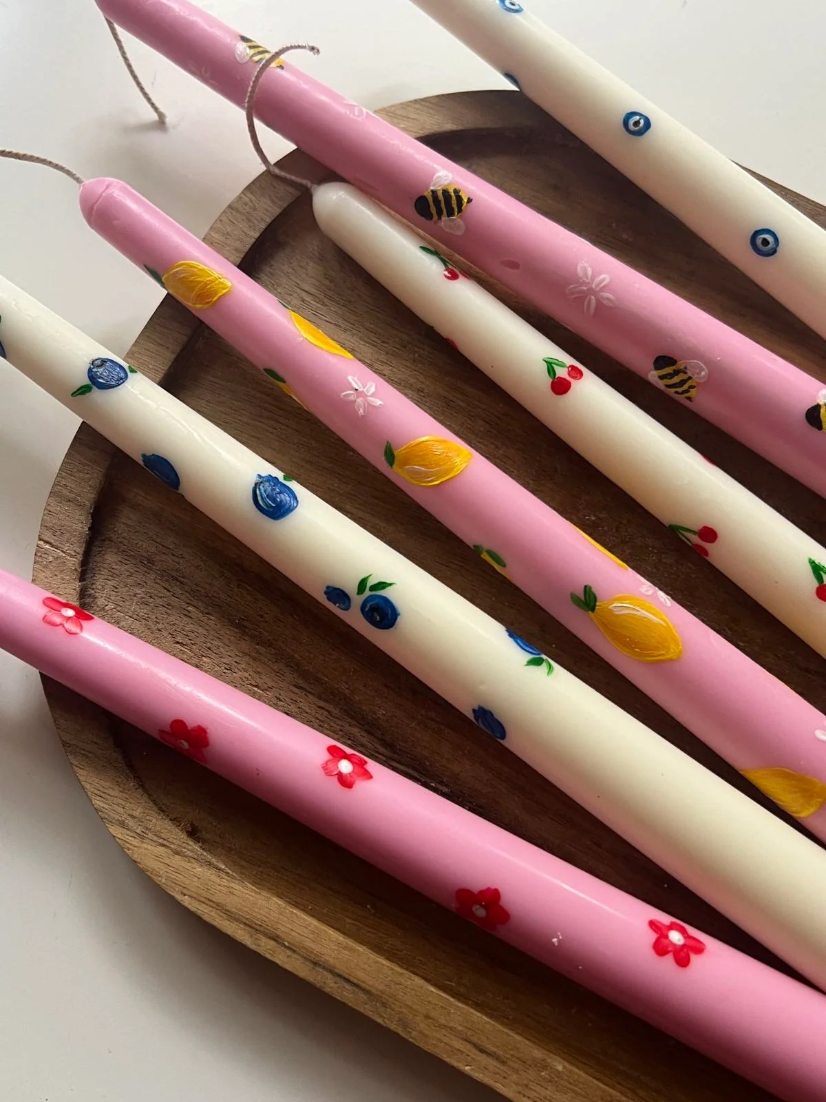 "Handpainted Easter Candle"